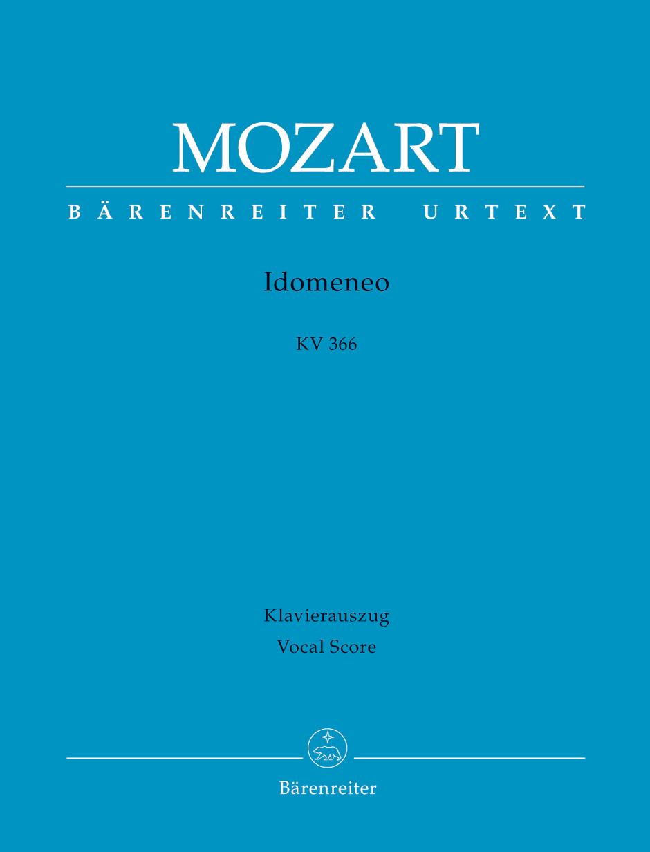 Idomeneo KV 366, Dramma per musica in tre atti, vocal/piano score