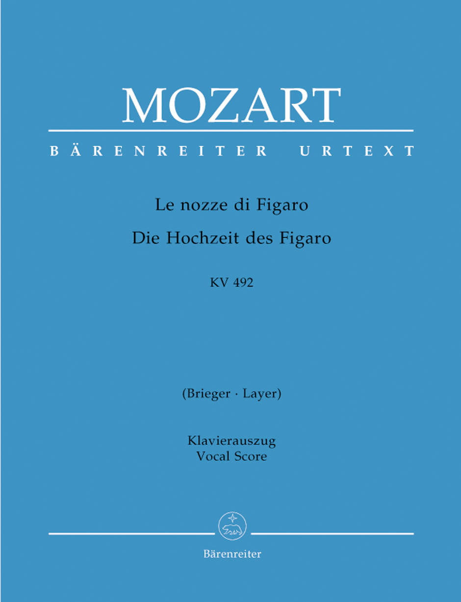 Le nozze di Figaro - Die Hochzeit des Figaro KV 492, Opera buffa in vier Akten., vocal/piano score. 9790006504497