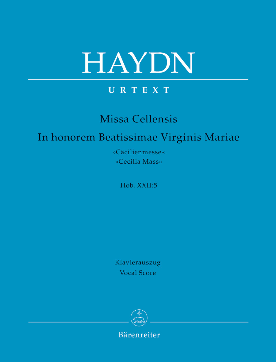 Missa Cellensis in honorem Beatissimae Virginis Mariae Hob. XXII:5, Cäcilienmesse, vocal/piano score. 9790006499823