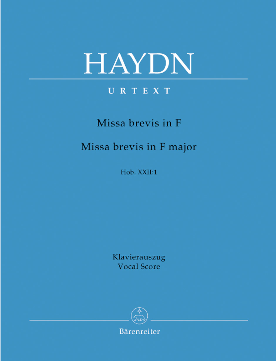 Missa brevis Hob. XXII:1, Frühe Streicherfassung und spätere Fassung mit Blasinstrumenten und Pauken., vocal/piano score. 9790006505968