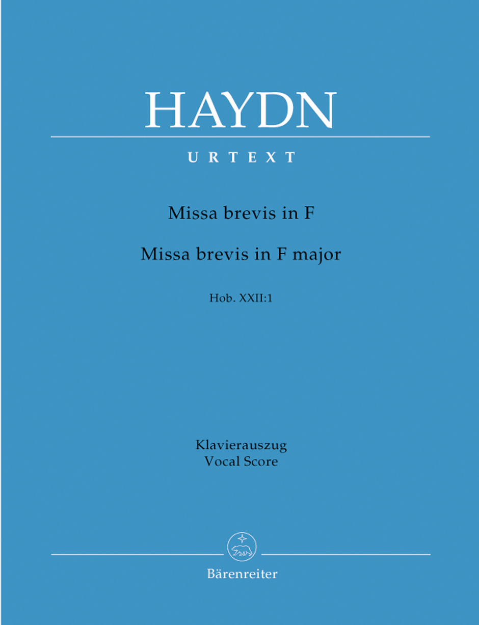Missa brevis Hob. XXII:1, Frühe Streicherfassung und spätere Fassung mit Blasinstrumenten und Pauken., vocal/piano score