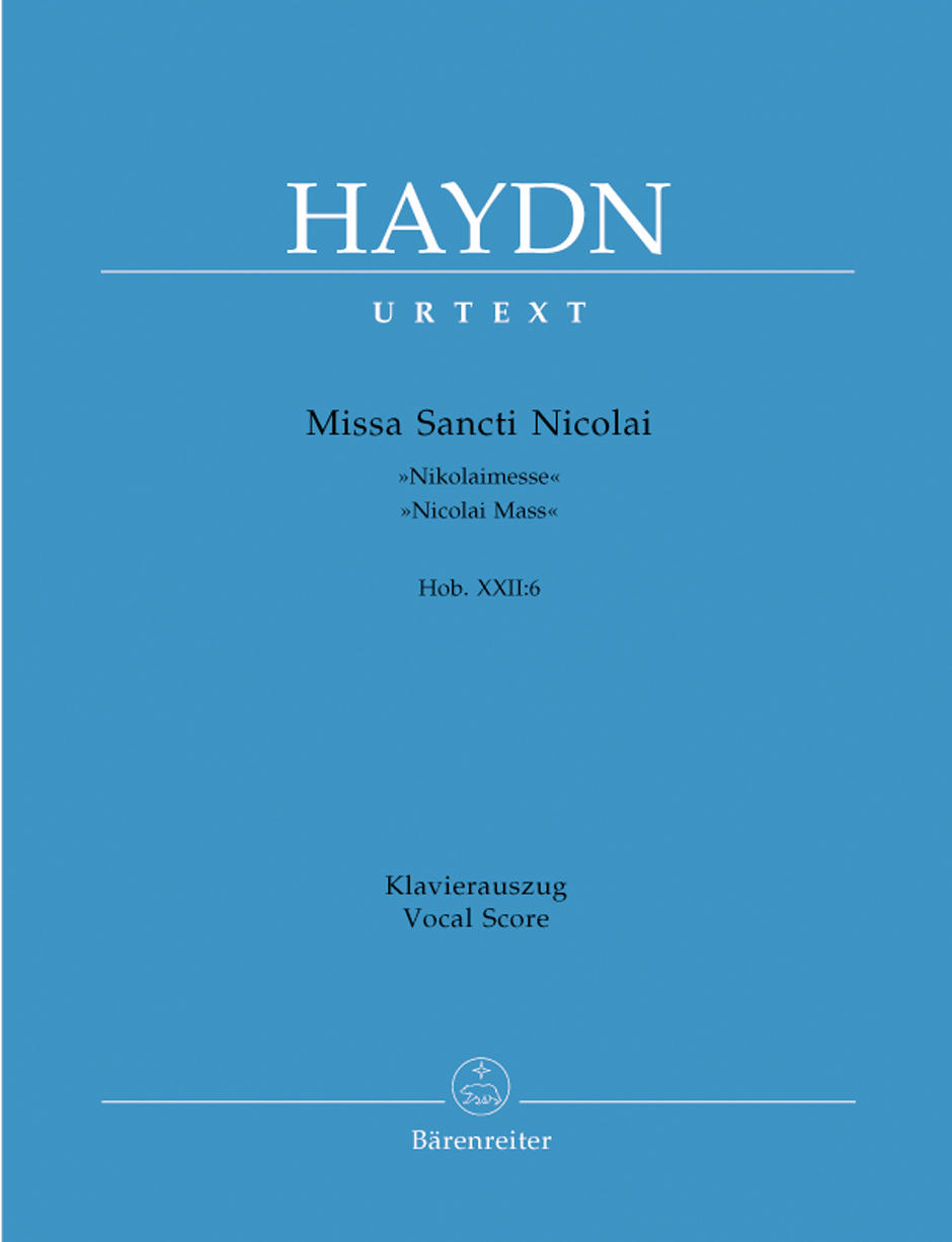 Missa Sancti Nicolai Hob. XXII:6, Nicolaimesse, vocal/piano score