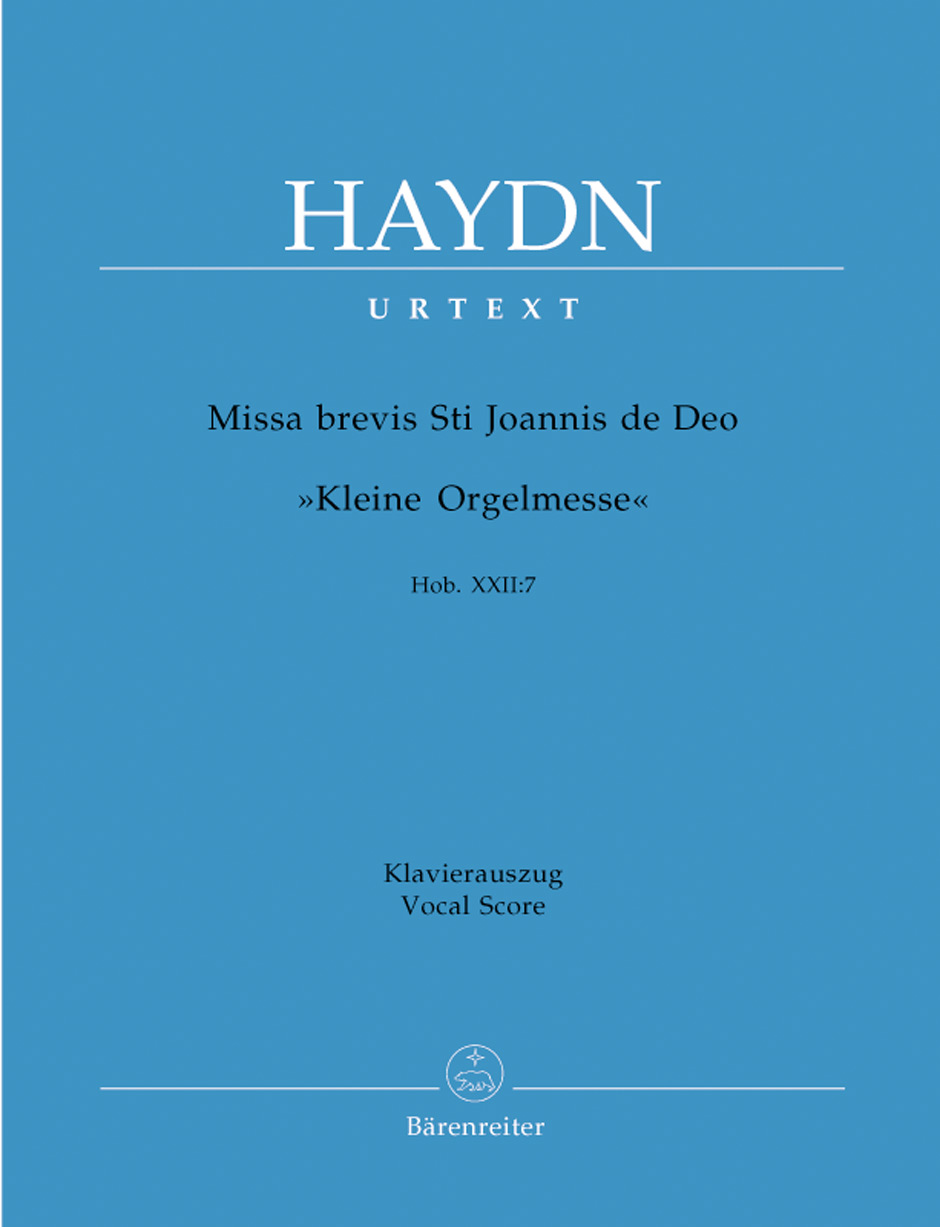 Missa brevis St. Joannis de Deo - Kleine Orgelmesse Hob. XXII:7, Klavierauszug (Chorpartitur) nach dem Urtext der Haydn-Gesamtausgabe, vocal/piano score