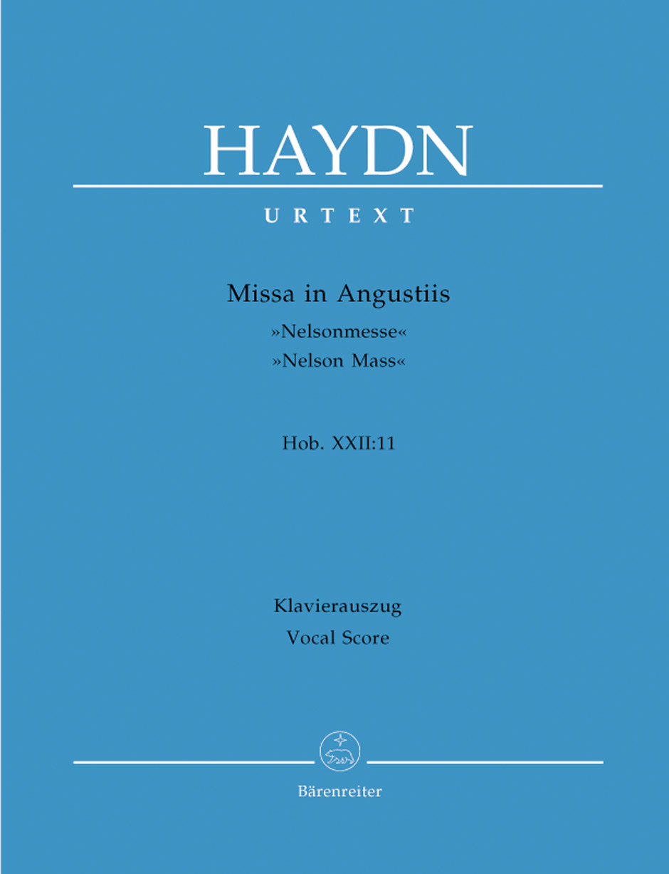 Missa in Angustiis - Nelson Mass Hob. XXII:11, Klavierauszug nach dem Urtext der Haydn-Gesamtausgabe. Vocal/piano score = Missa in Angustiis - Nelsonmesse Hob. XXII:11, Klavierauszug nach dem Urtext d