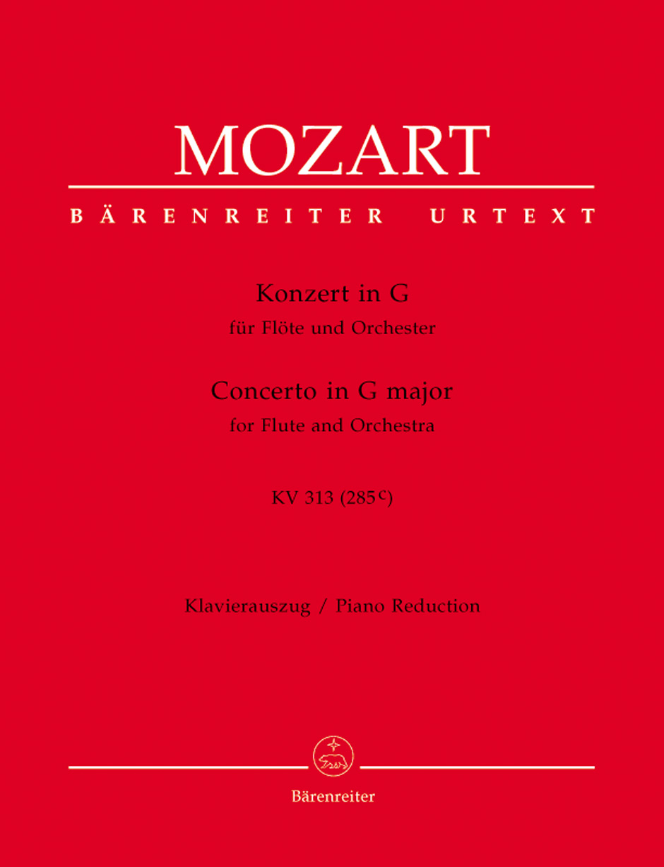 Konzert in G für Flöte und Orchester KV 313 (285c), piano reduction