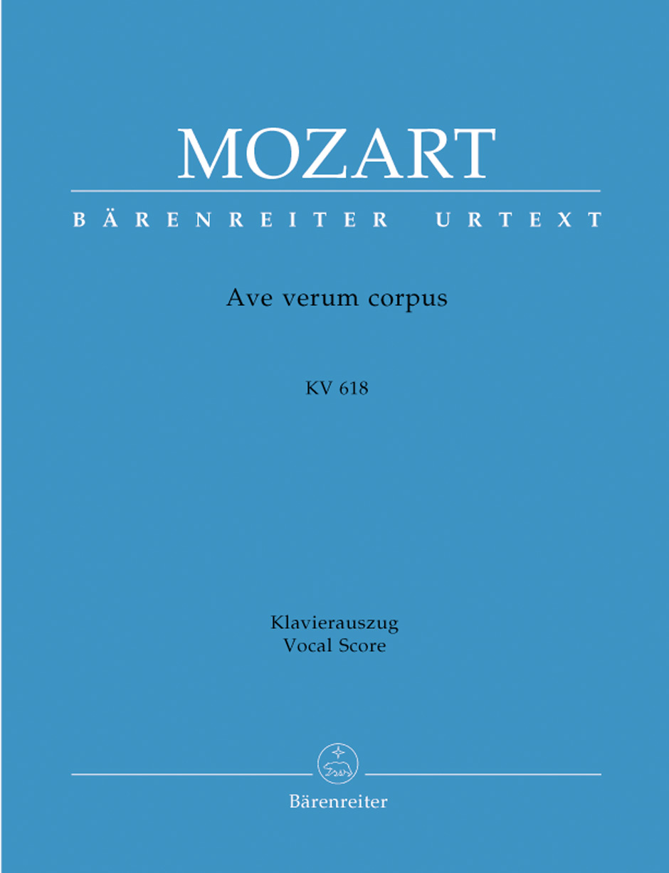 Ave verum corpus KV 618, Motette, vocal/piano score. 9790006460755