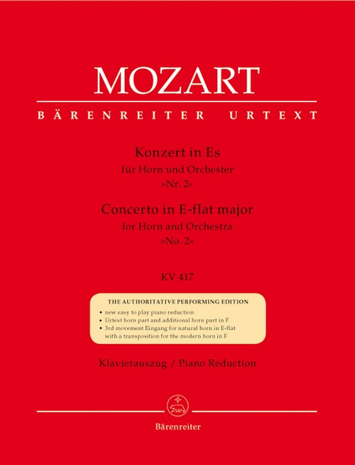 Konzert in Es für Horn und Orchester Nr. 2 KV 417, score and part