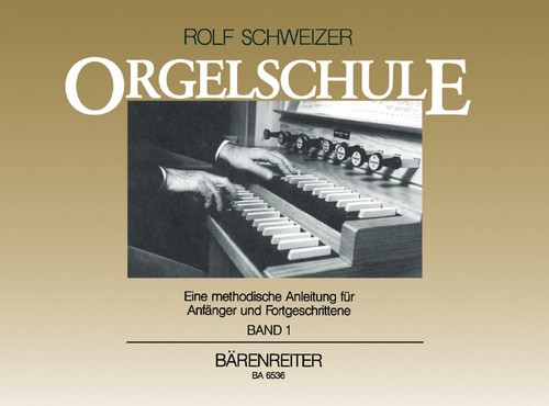 Orgelschule. Eine methodische Anleitung für Anfänger und Fortgeschrittene. Band 1, Manualspiel, Pedalspiel, zweistimmiges Zusammenspiel Manual-Pedal, Tonleiter- und Dreiklangstudien, Interpretationsfr