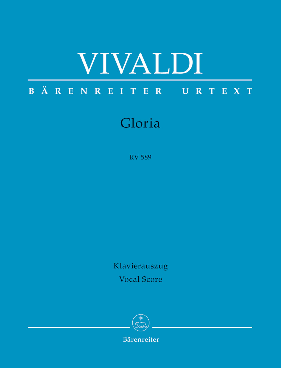 Gloria RV 589. Vocal Piano Score