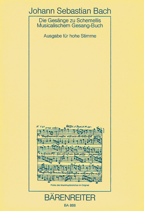 Die Gesänge zu G.Chr.Schemellis Gesangbuch BWV 439-507 und 6 Lieder aus dem Klavierbüchlein für Anna Magdalena Bach BWV 511-514,516,517, Originallage, score. 9790006406449