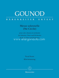 Messe solennelle, Ste Cécile, vocal/piano score