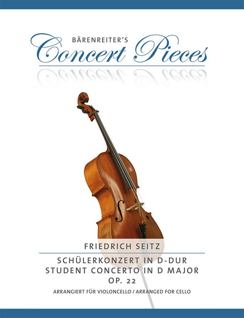 Concerto D-Dur op. 22, Arranged for Cello and Piano, vocal/piano score. 9790006543489