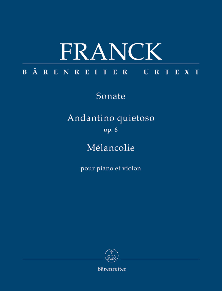 Sonata / Andantino quietoso op. 6 / Mélancolie, score and part = Sonate / Andantino quietoso op. 6 / Mélancolie, Partitur und Stimme
