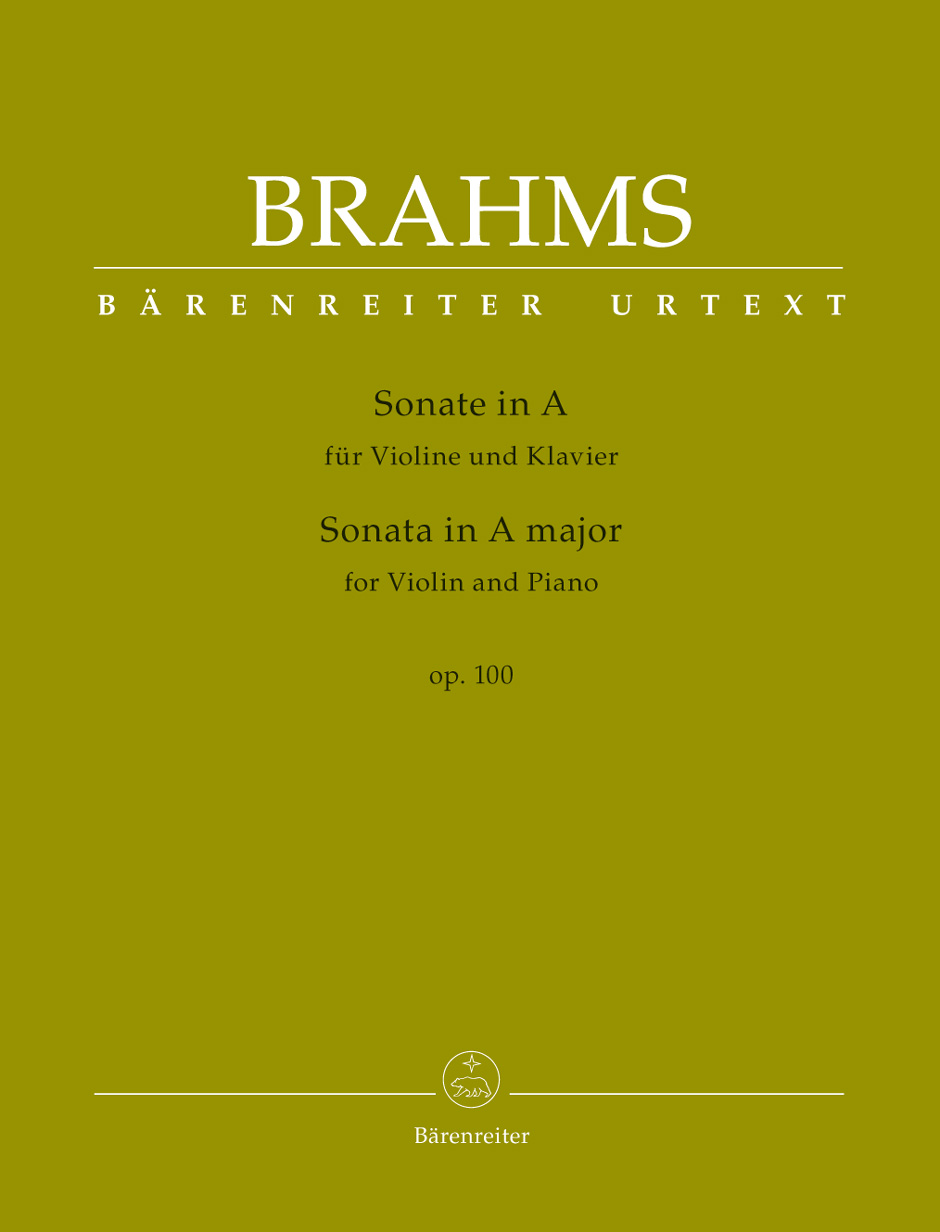 Sonata op. 100, score and part = Sonate op. 100, Partitur und Stimme