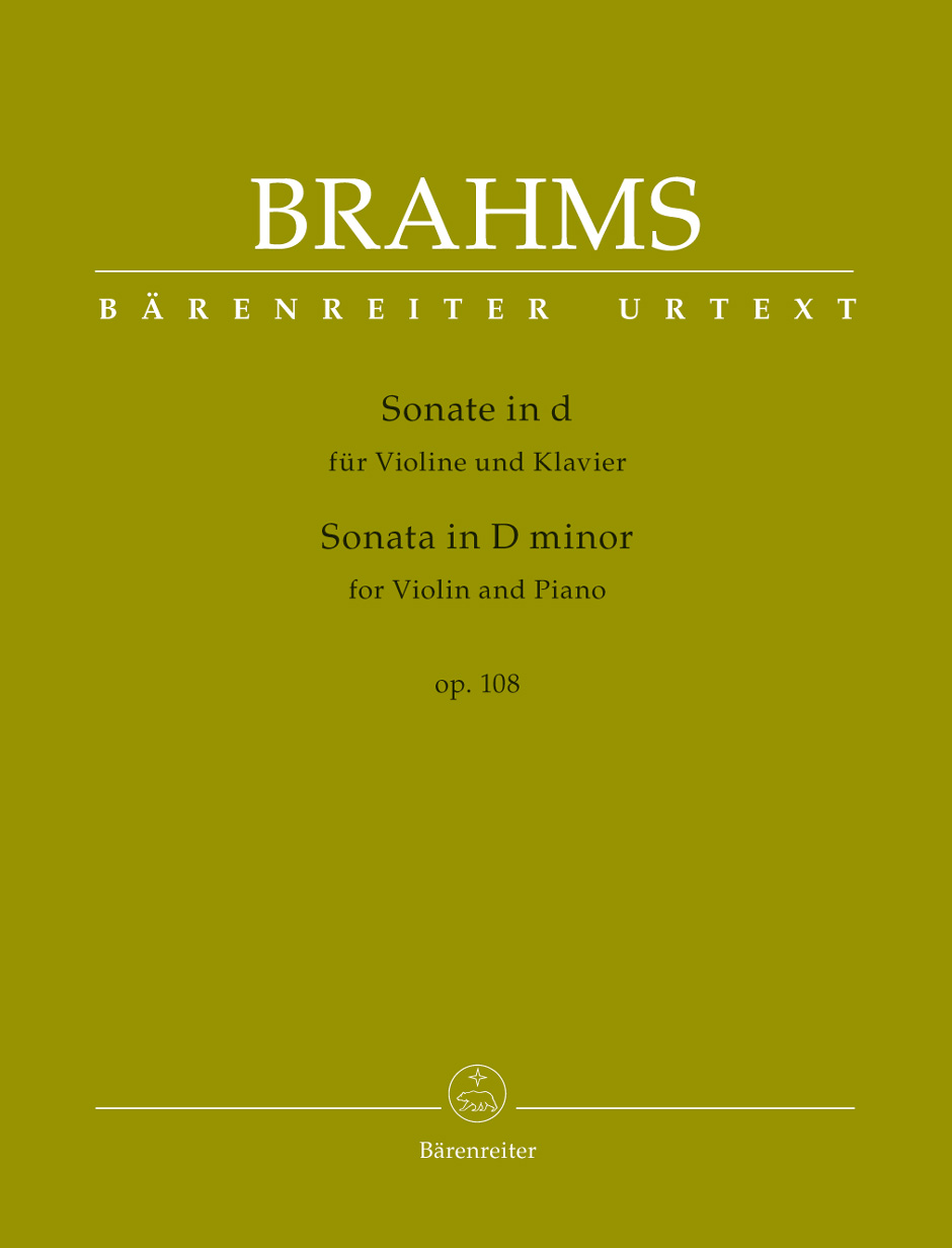 Sonata op. 108, score and part = Sonate op. 108, Partitur und Stimme