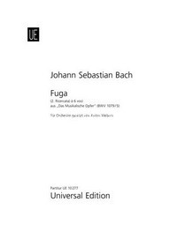 Fugue (Ricercata) No.2 from The Musical Offering, from The Musical Offering, orchestra, score