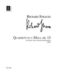 Quartet in C minor, violin, viola, cello and piano, score and parts