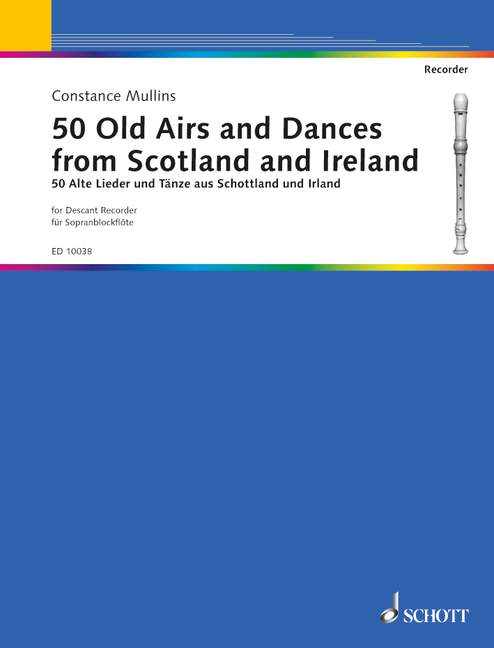 50 Old Airs and Dances, from Scotland and Ireland, descant recorder