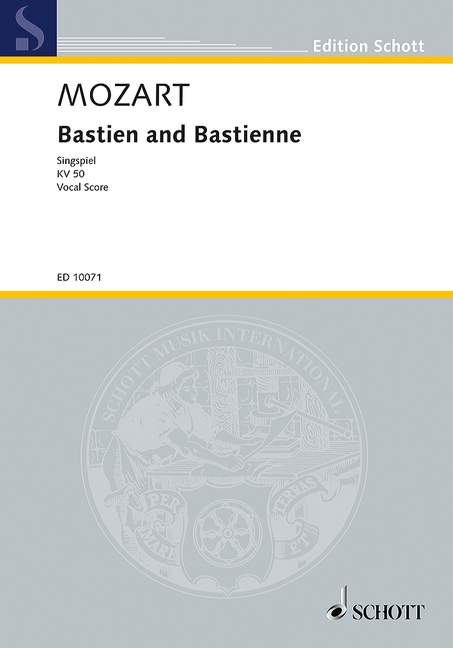 Bastien and Bastienne KV 50, vocal/piano score