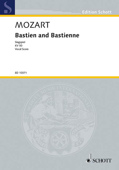 Bastien and Bastienne KV 50, vocal/piano score. 9790220100734