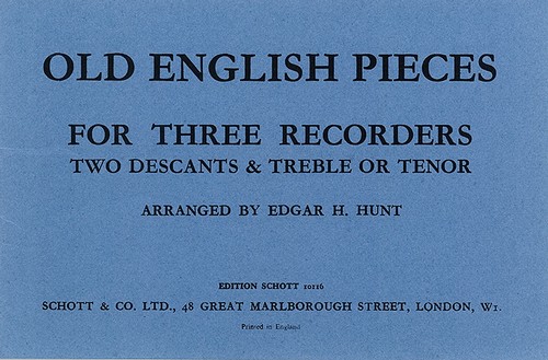 Old English Pieces, 3 recorders (SSA/SST), performance score