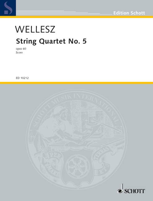 String Quartet No. 5 op. 60, string quartet, score. 9790220122293