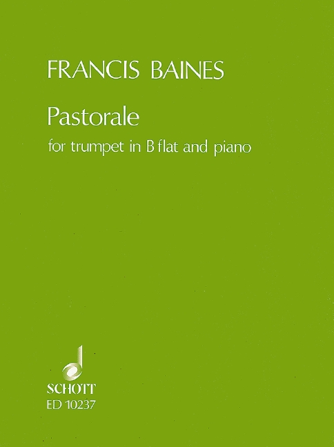 Pastorale, trumpet in Bb and piano. 9790220101687