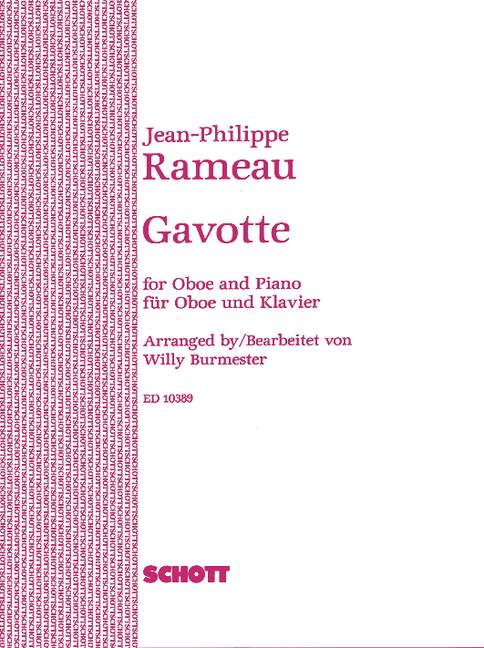 Gavotte, oboe and piano