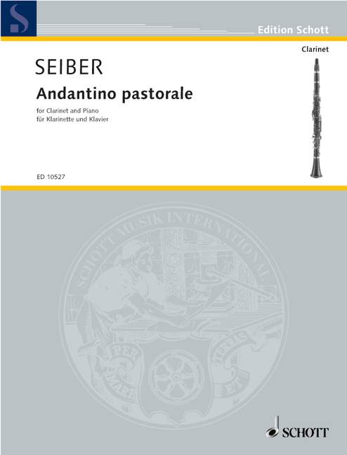 Andantino pastorale, clarinet and piano. 9790220102998