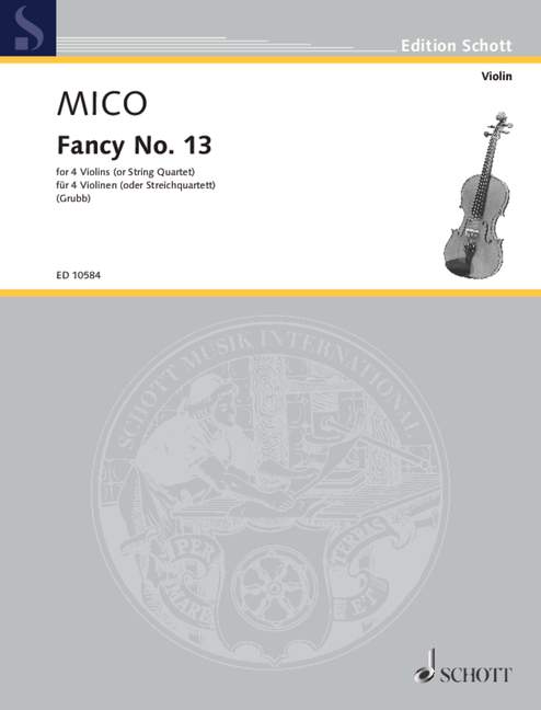 Fancy No. 13, 4 violas (or string quartet), score