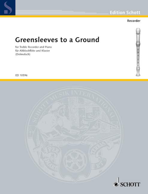 Greensleeves to a Ground, 12 Divisions, treble recorder and piano