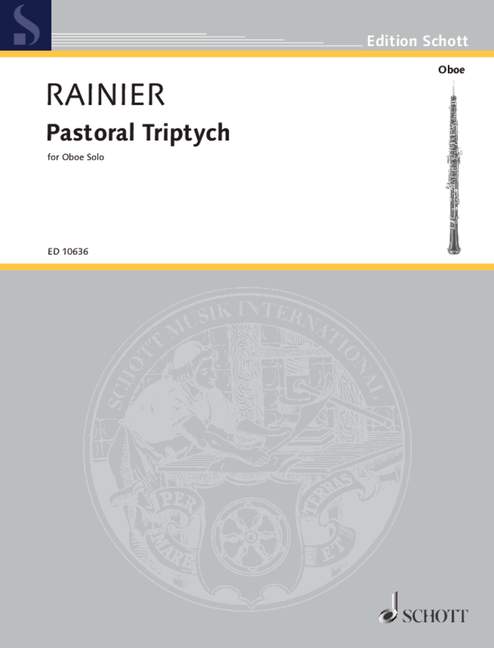 Pastoral Triptych, for solo oboe, oboe. 9790220103483