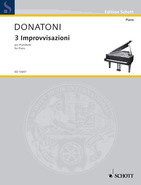 3 Improvisations, piano. 9790220128394