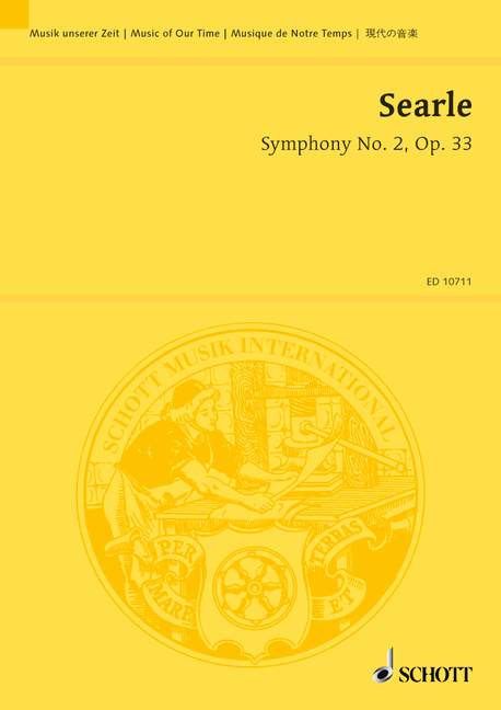 Symphony No. 2 op. 33, orchestra, study score