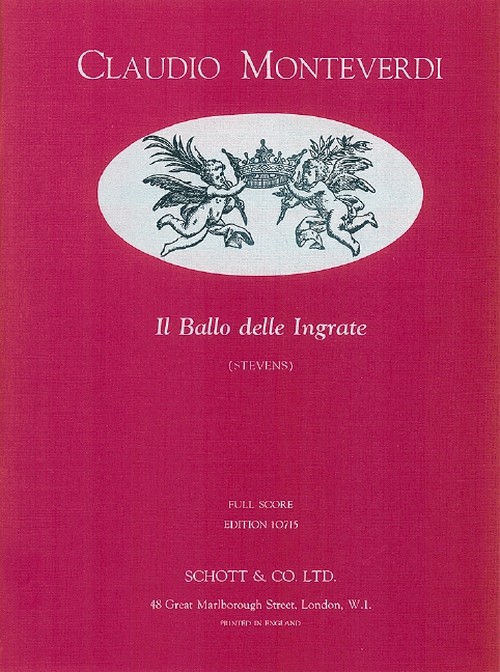 Il Ballo delle Ingrate, soloists, mixed choir, strings and basso continuo, score. 9790220104398