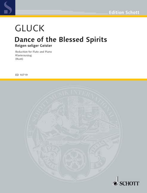 Dance of the Blessed Spirits, from Orpheus and Eurydice, flute and piano. 9790220104510