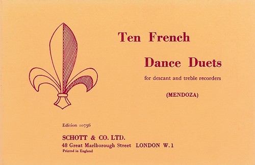 10 French Dance Duets, soprano- and treble recorder, performance score. 9790220104770