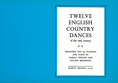 Twelve English Country Dances, of the 18th Century, clarinet and piano