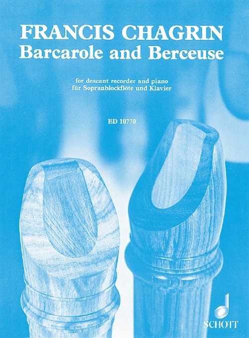 Barcarole and Berceuse, descant recorder (oboe, violin) and piano