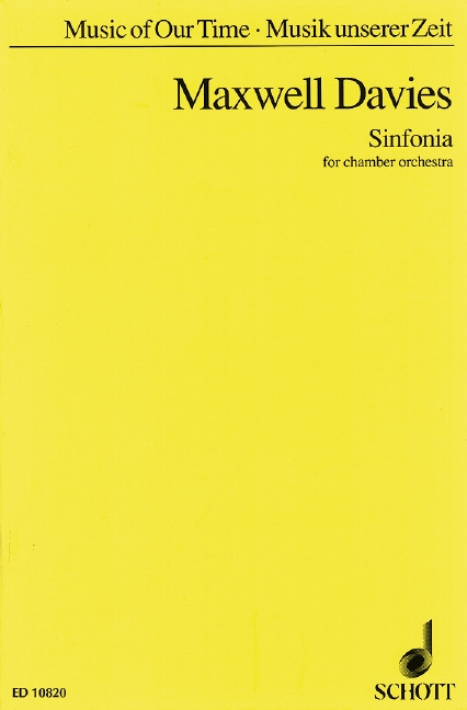 Sinfonia op. 20, chamber orchestra, study score. 9790220105258