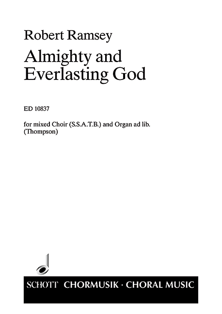 Almighty and Everlasting God, mixed choir (SSATB), choral score. 9790220120862