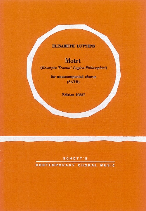 Excerpta tractati logico Philosophici op. 27, Motet, mixed choir (SATB), score