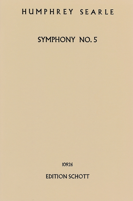 Symphony No. 5 op. 43, orchestra, study score