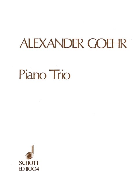 Trio op. 20, violin, cello and piano, score and parts. 9790220107337