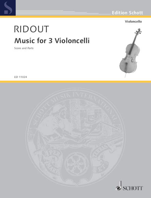 Music for Three Violoncelli, 3 cellos, score and parts