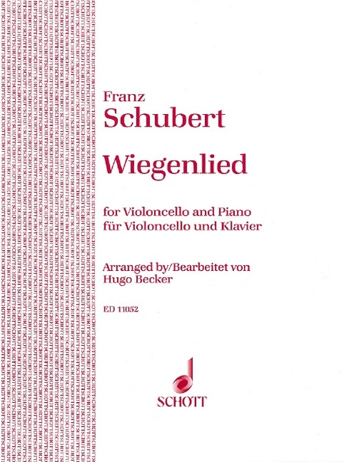 Wiegenlied op. 98/2, cello and piano