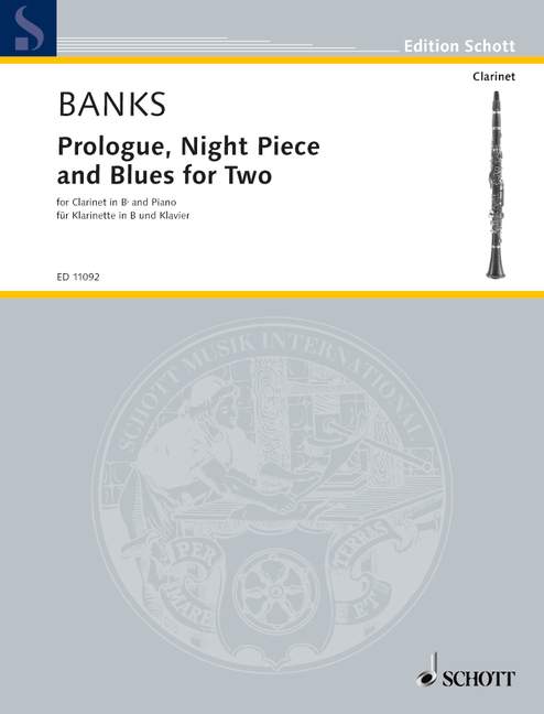 Prologue, Night Piece and Blues for Two, clarinet in Bb and piano