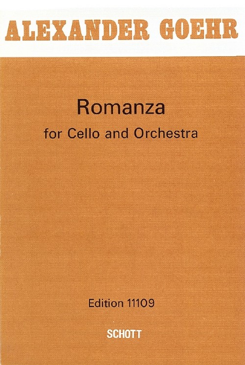 Romanza op. 24, for cello and orchestra, cello and orchestra, study score. 9790220107993