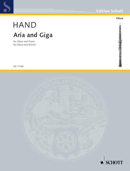 Aria and Giga, oboe and piano. 9790220108174