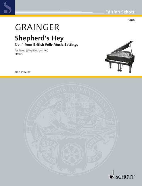 Shepherd's Hey, No. 4 from British Folk-Music Settings, piano. 9790220108655